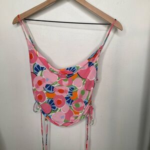 STAUD Chiquita Drawstring Singlet Top